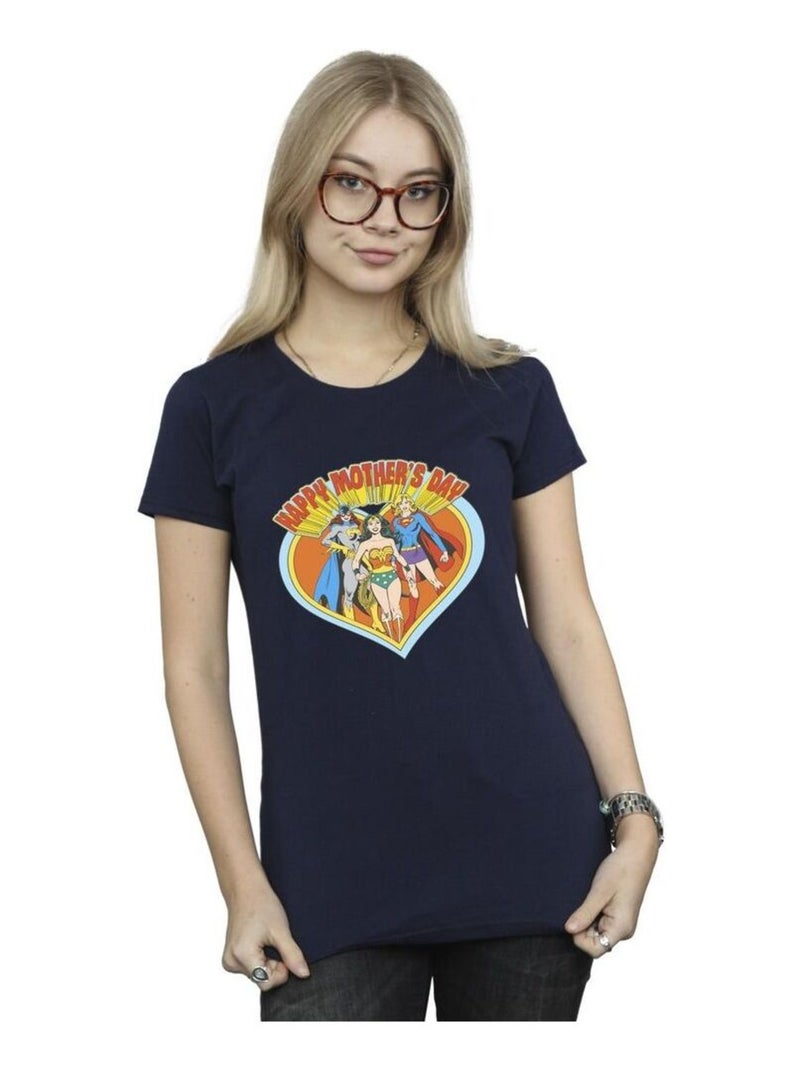DC Comics - T-shirt MOTHER'S DAY Bleu marine - Kiabi