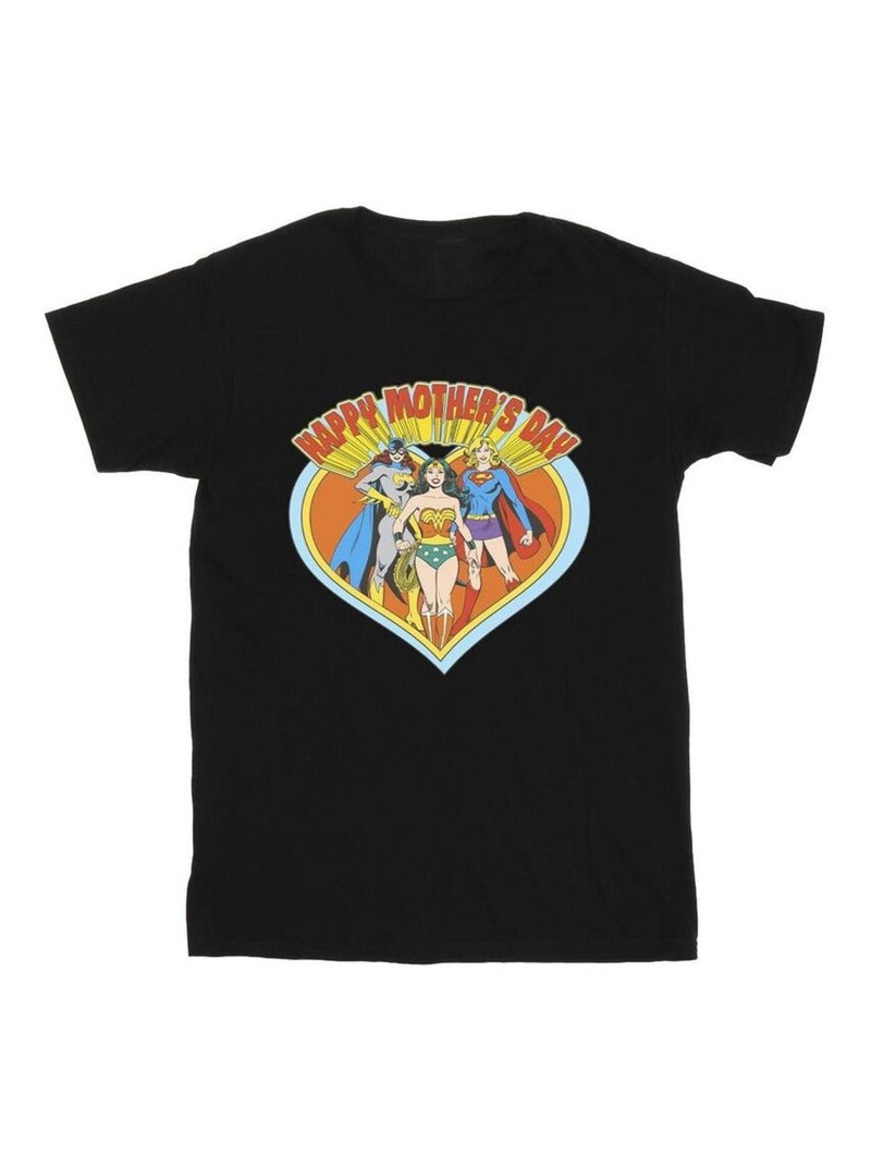 DC Comics - T-shirt MOTHER'S DAY Noir - Kiabi