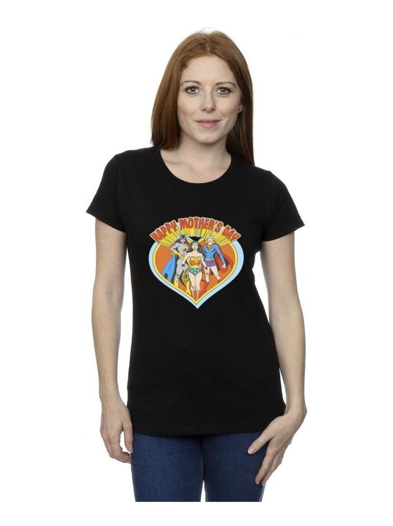 DC Comics - T-shirt MOTHER'S DAY Noir - Kiabi