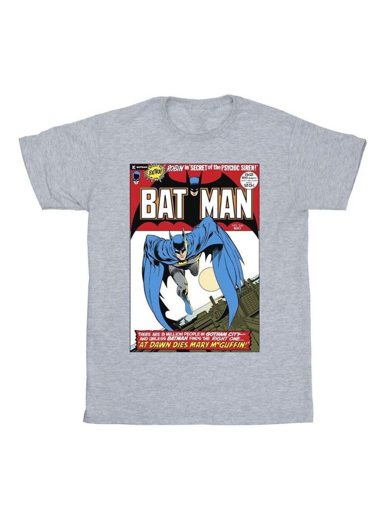 DC Comics - T-shirt motif Batman motif/style Course à pied Gris chiné - Kiabi