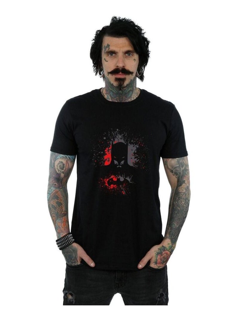 DC Comics - T-shirt motif Batman motif/style Éclaboussure Noir - Kiabi