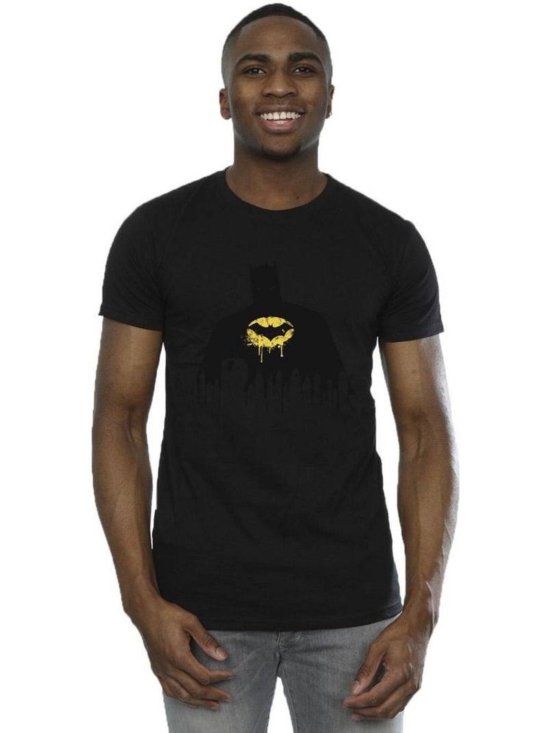 DC Comics - T-shirt motif Batman motif/style Ombre Noir - Kiabi