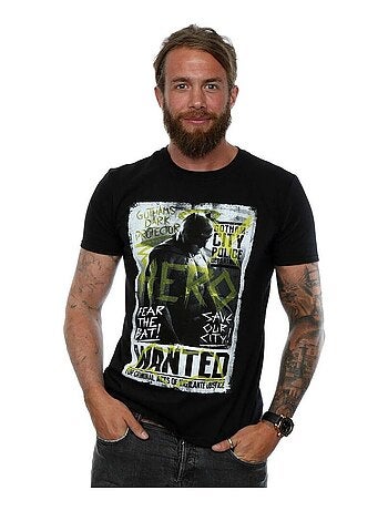 DC Comics - T-shirt motif Batman vs Superman motif/style poster 'Wanted'