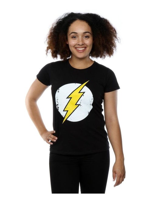 DC Comics - T-shirt motif Flash motif/style logo usé - Kiabi
