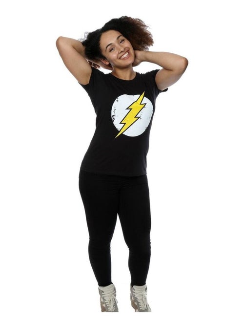 DC Comics - T-shirt motif Flash motif/style logo usé - Kiabi