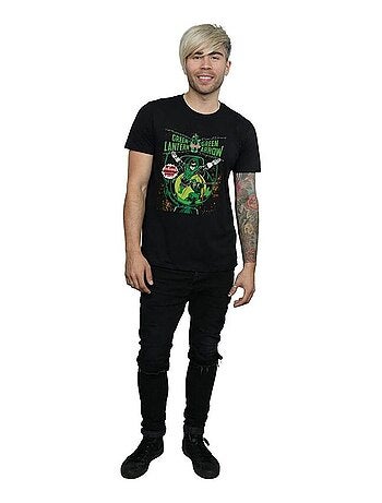 DC Comics - T-shirt motif Green Lantern et Green Arrow motif/style couverture de bande dessinée