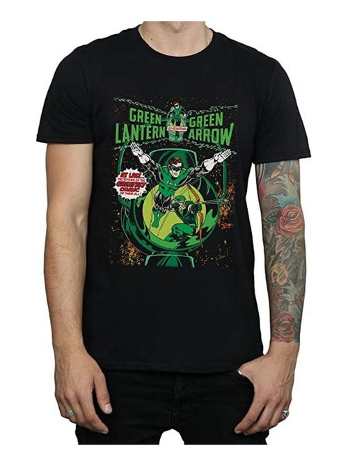 DC Comics - T-shirt motif Green Lantern et Green Arrow motif/style couverture de bande dessinée - Kiabi