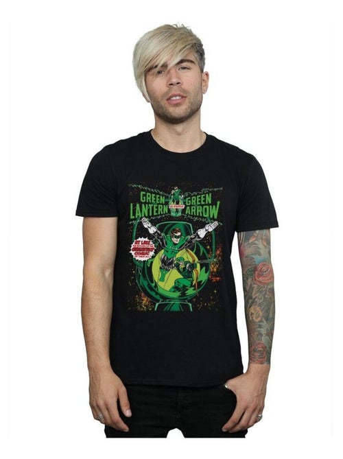DC Comics - T-shirt motif Green Lantern et Green Arrow motif/style couverture de bande dessinée - Kiabi