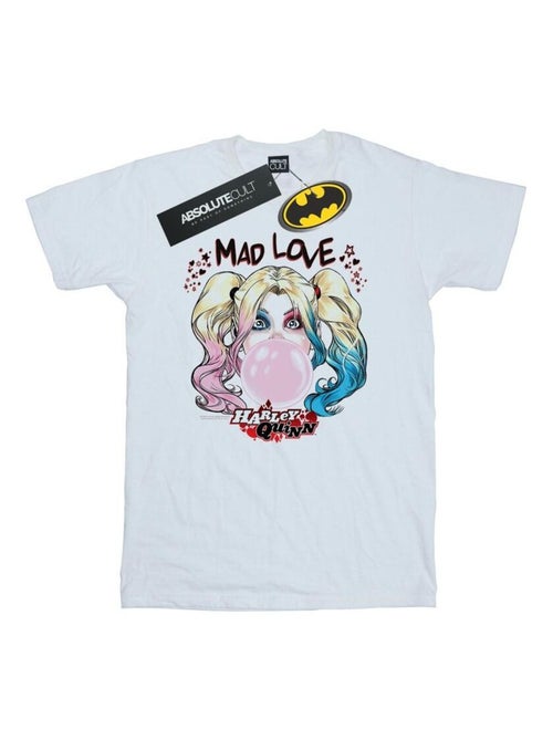 DC Comics - T-shirt motif Harley Quinn MAD LOVE - Kiabi