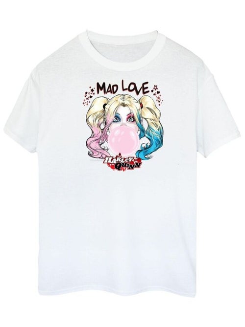 DC Comics - T-shirt motif Harley Quinn MAD LOVE - Kiabi
