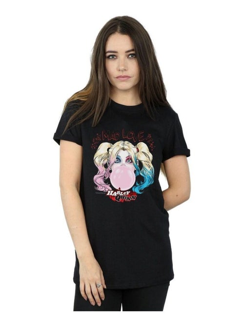 DC Comics - T-shirt motif Harley Quinn MAD LOVE - Kiabi