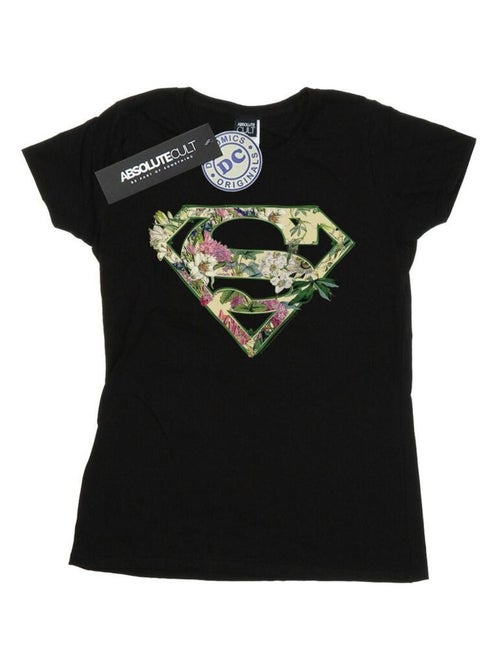 DC Comics - T-shirt motif Supergirl motif/style Bouclier floral - Kiabi DC Comics - T-shirt motif Supergirl motif/style Bouclier floral - Kiabi