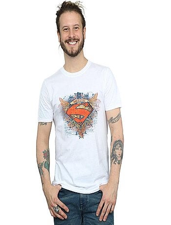 DC Comics - T-shirt motif Superman motif/style Bouclier ailé