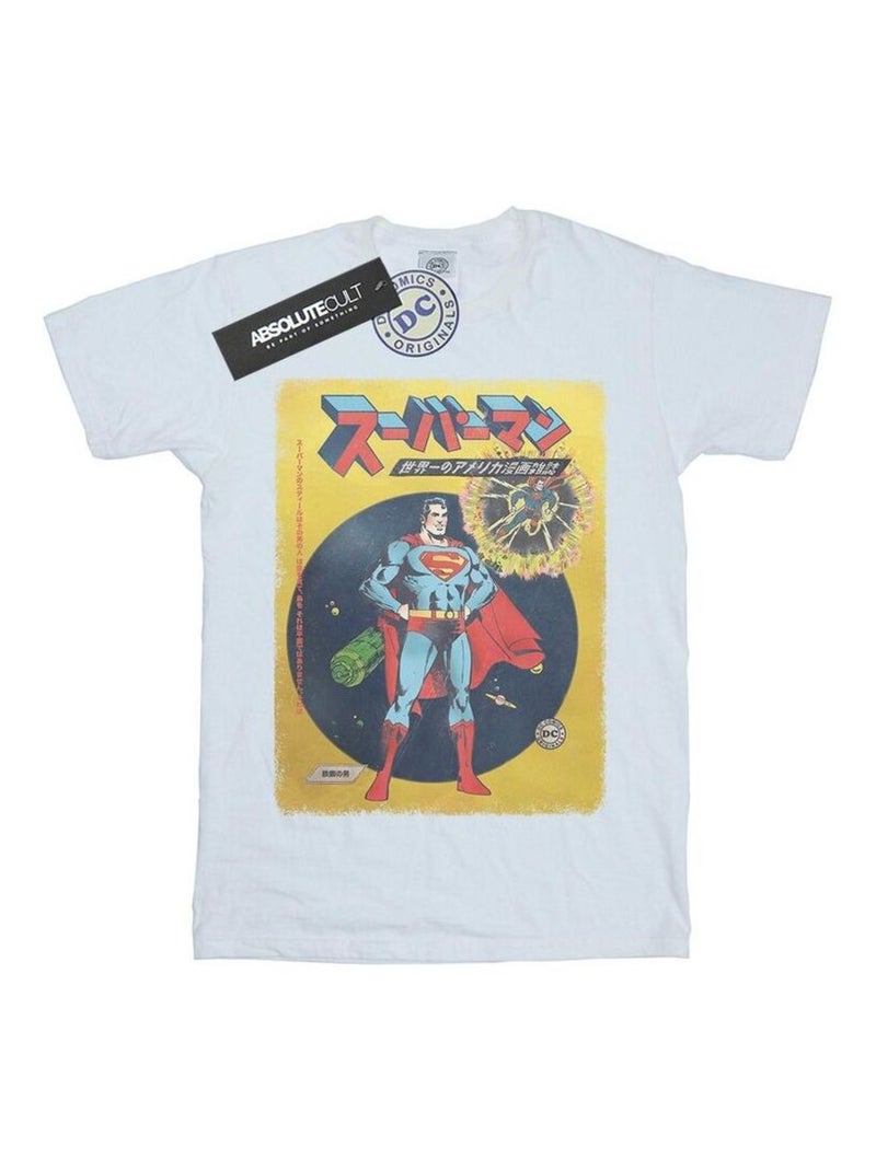 DC Comics - T-shirt motif Superman motif/style Housse Blanc - Kiabi