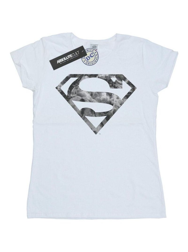 DC Comics - T-shirt motif Superman motif/style logo Blanc - Kiabi