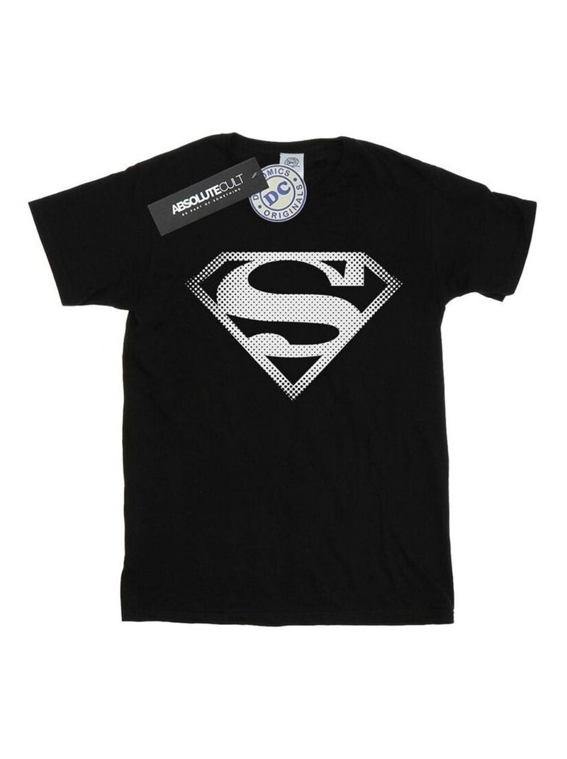 DC Comics - T-shirt motif Superman motif/style logo Noir - Kiabi