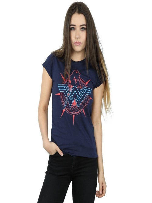 DC Comics - T-shirt motif Wonder Woman motif/style Bouclier - Kiabi