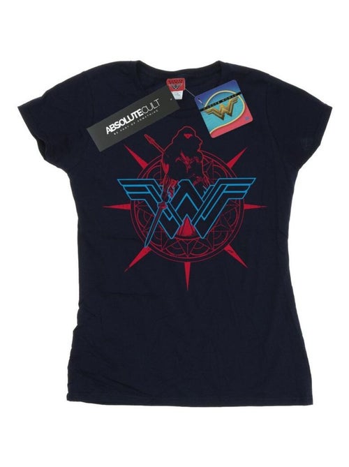 DC Comics - T-shirt motif Wonder Woman motif/style Bouclier - Kiabi