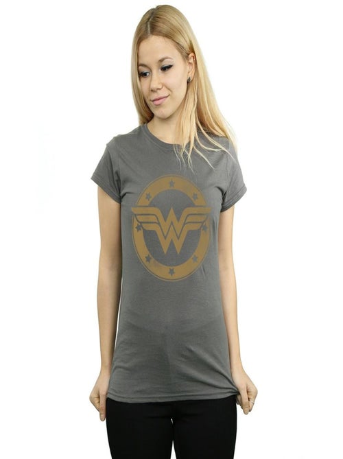 DC Comics - T-shirt motif Wonder Woman motif/style Bouclier - Kiabi DC Comics - T-shirt motif Wonder Woman motif/style Bouclier - Kiabi