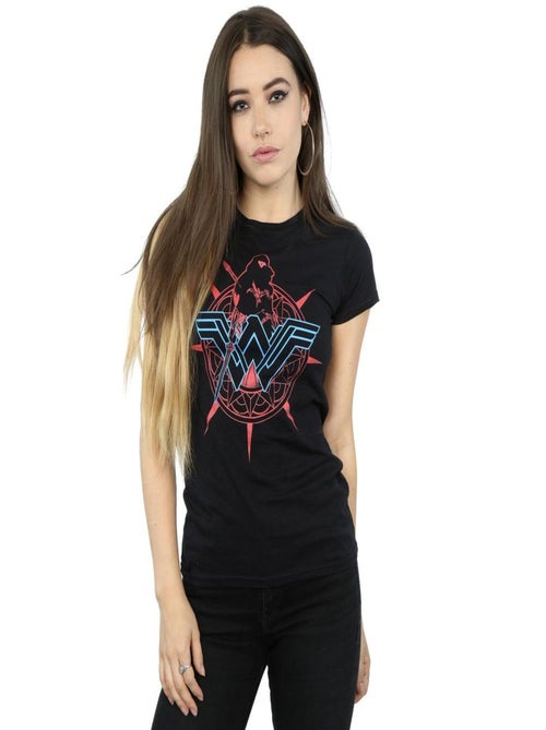 DC Comics - T-shirt motif Wonder Woman motif/style Bouclier - Kiabi
