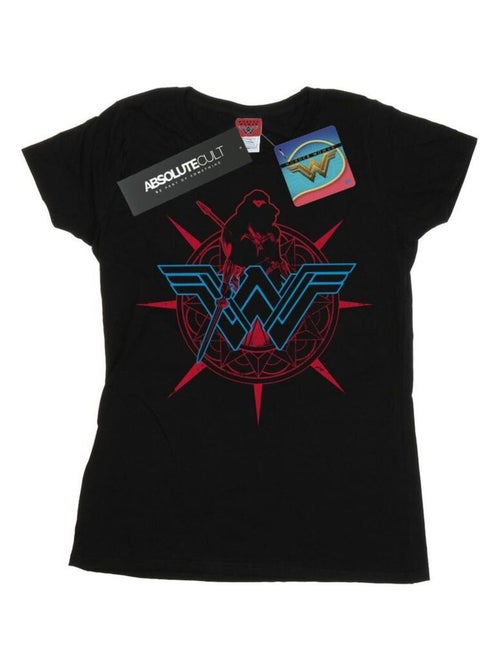 DC Comics - T-shirt motif Wonder Woman motif/style Bouclier - Kiabi
