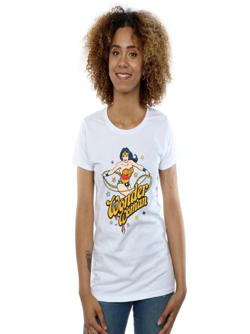 DC Comics - T-shirt motif Wonder Woman motif/style Étoiles - Kiabi