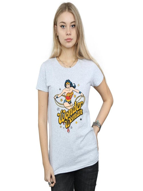 DC Comics - T-shirt motif Wonder Woman motif/style Étoiles - Kiabi