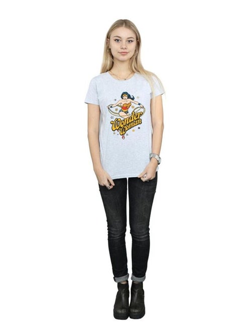 DC Comics - T-shirt motif Wonder Woman motif/style Étoiles - Kiabi