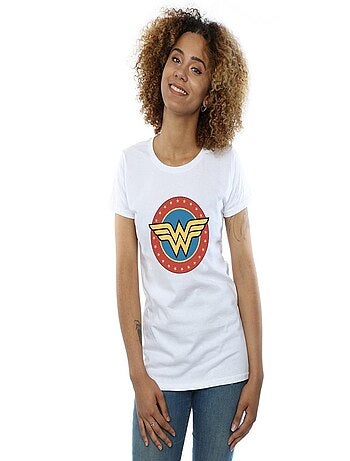 DC Comics - T-shirt motif Wonder Woman motif/style Logo dans cercle