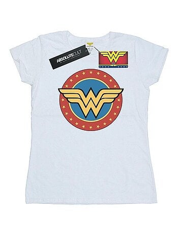 DC Comics - T-shirt motif Wonder Woman motif/style Logo dans cercle