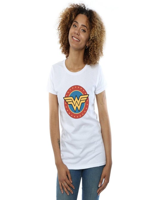 DC Comics - T-shirt motif Wonder Woman motif/style Logo dans cercle - Kiabi