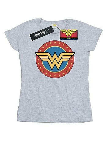 DC Comics - T-shirt motif Wonder Woman motif/style Logo dans cercle