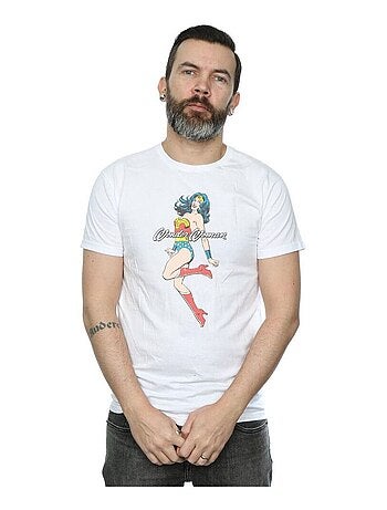 DC Comics - T-shirt motif Wonder Woman motif/style saut d'obstacles
