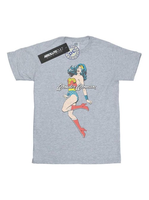 DC Comics - T-shirt motif Wonder Woman motif/style saut d'obstacles - Kiabi