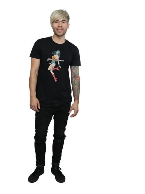 DC Comics - T-shirt motif Wonder Woman motif/style saut d'obstacles - Kiabi