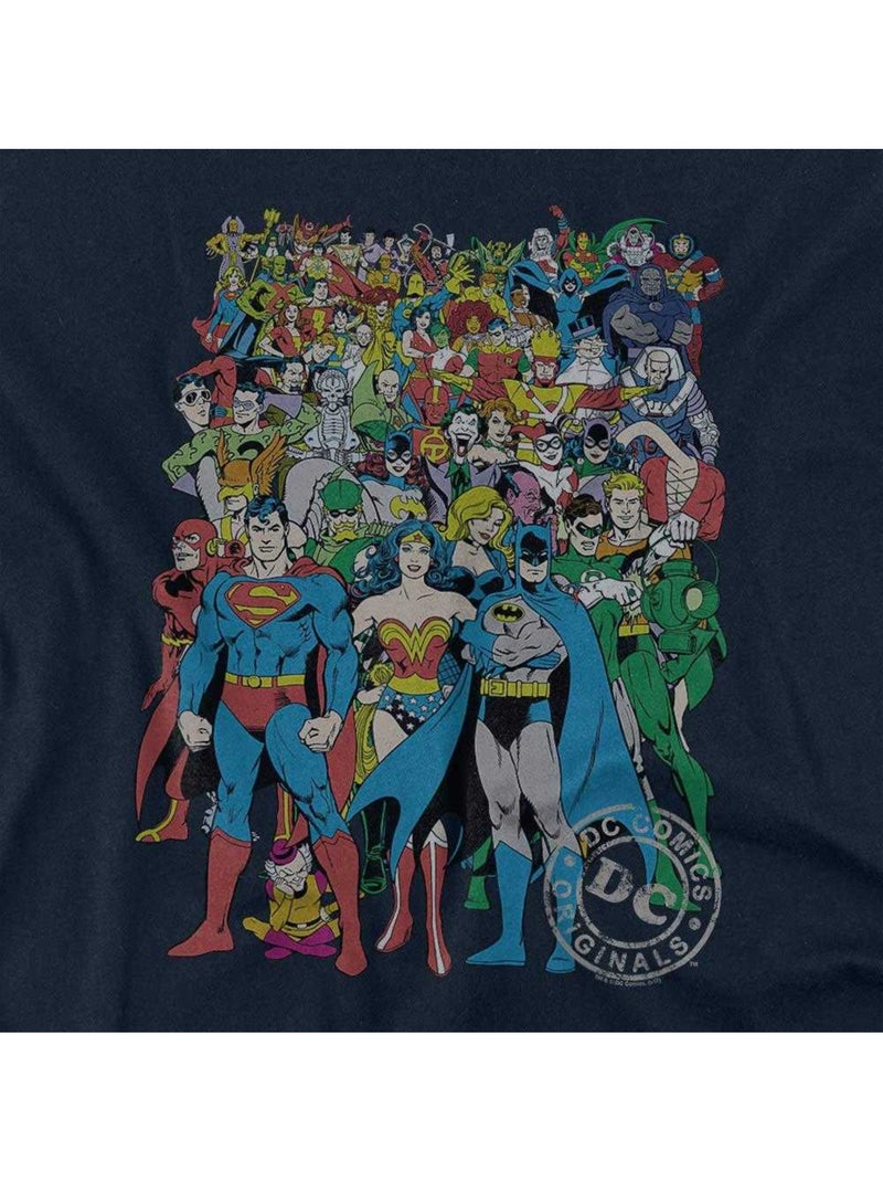 DC Comics - T-shirt motif/style logo Bleu marine - Kiabi