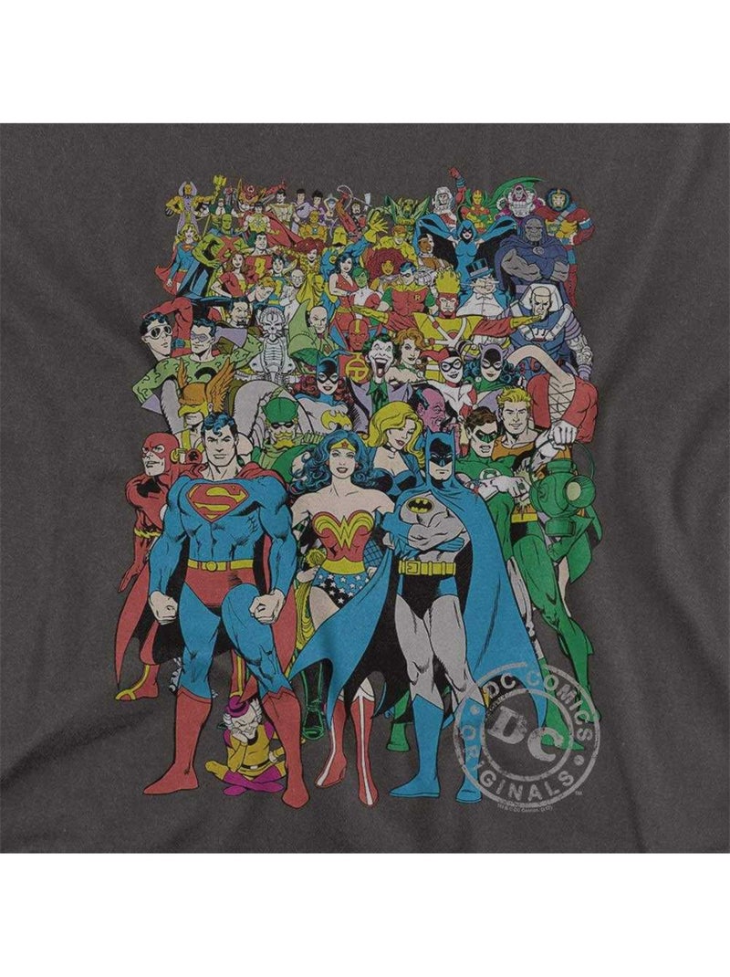 DC Comics - T-shirt motif/style logo Gris Gris anthracite - Kiabi