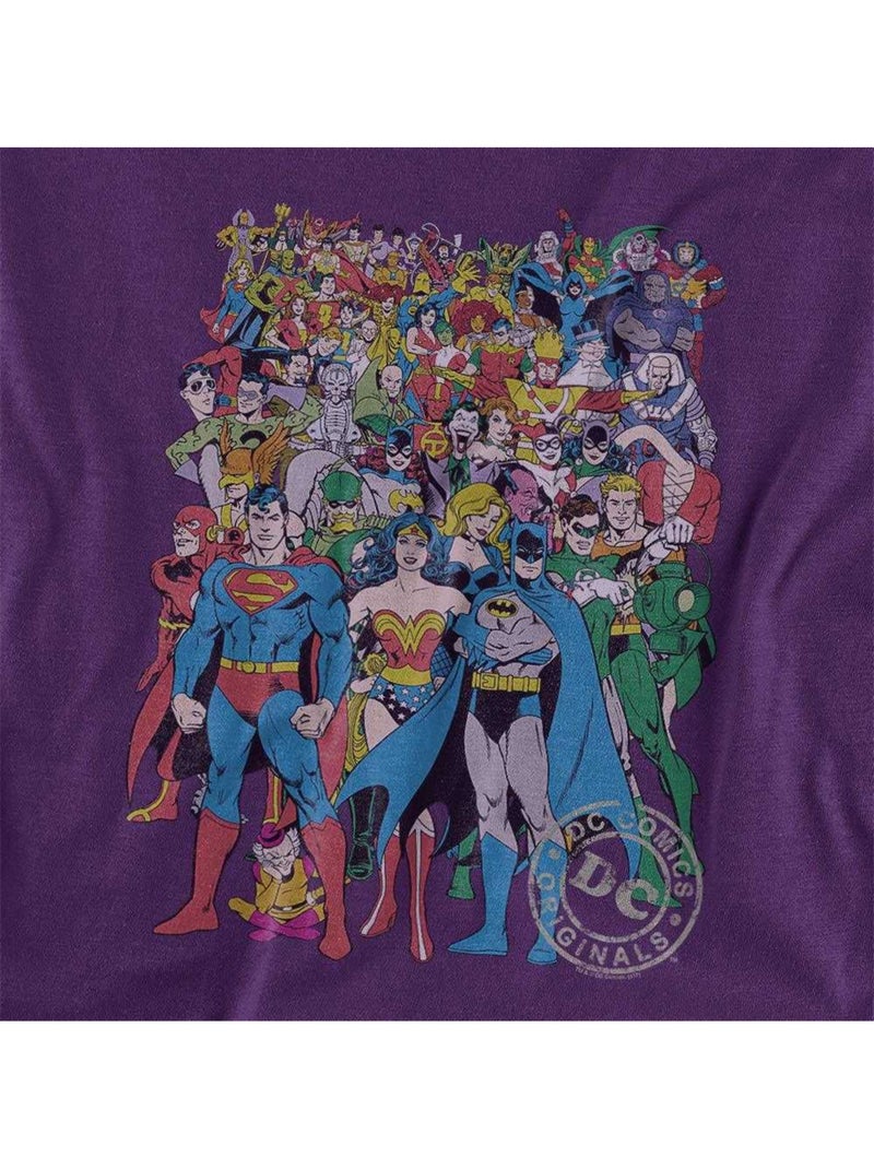 DC Comics - T-shirt motif/style logo Violet - Kiabi