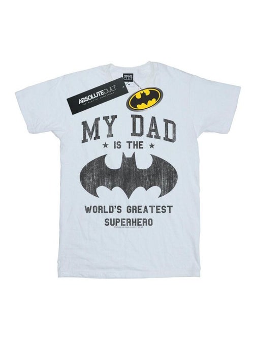 DC Comics - T-shirt MY DAD IS BATMAN - Kiabi DC Comics - T-shirt MY DAD IS BATMAN - Kiabi