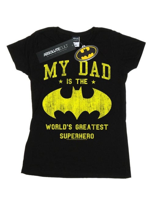 DC Comics - T-shirt MY DAD IS BATMAN - Kiabi DC Comics - T-shirt MY DAD IS BATMAN - Kiabi