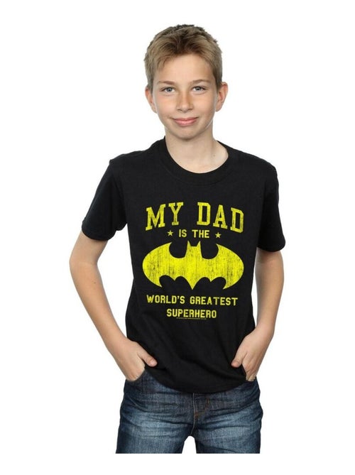 DC Comics - T-shirt MY DAD IS BATMAN - Kiabi