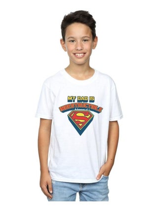 DC Comics - T-shirt MY DAD IS INDESTRUCTIBLE