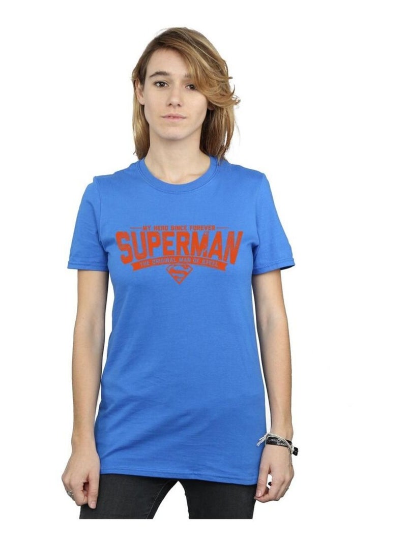 DC Comics - T-shirt MY HERO Bleu roi - Kiabi