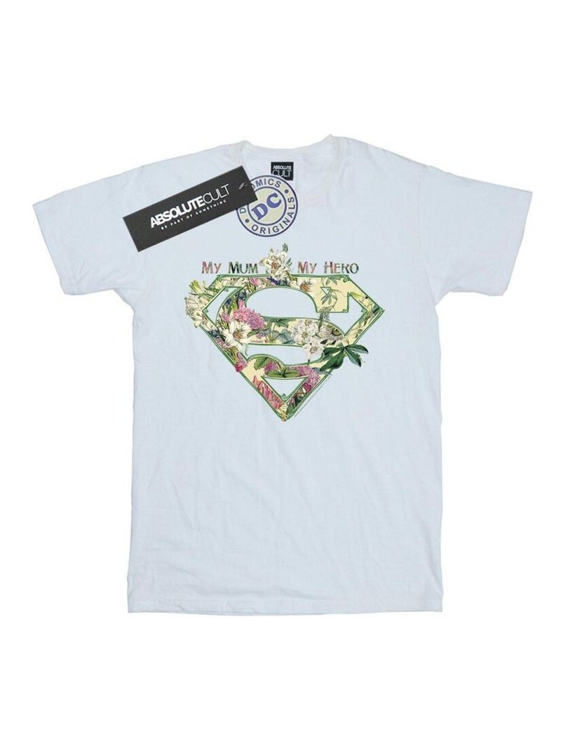 DC Comics - T-shirt MY MUM MY HERO Blanc - Kiabi
