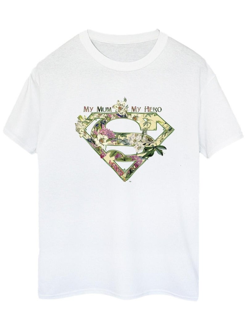 DC Comics - T-shirt MY MUM MY HERO Blanc - Kiabi