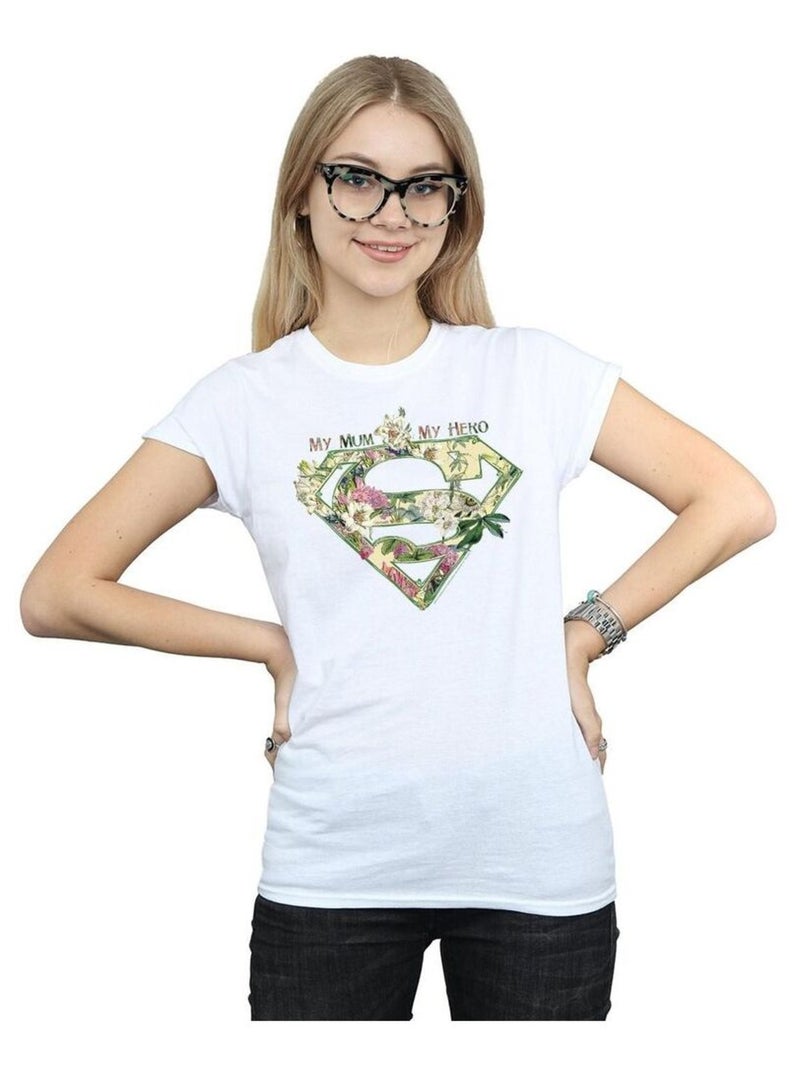 DC Comics - T-shirt MY MUM MY HERO Blanc - Kiabi