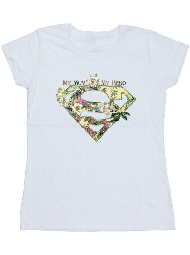 DC Comics - T-shirt MY MUM MY HERO Blanc - Kiabi