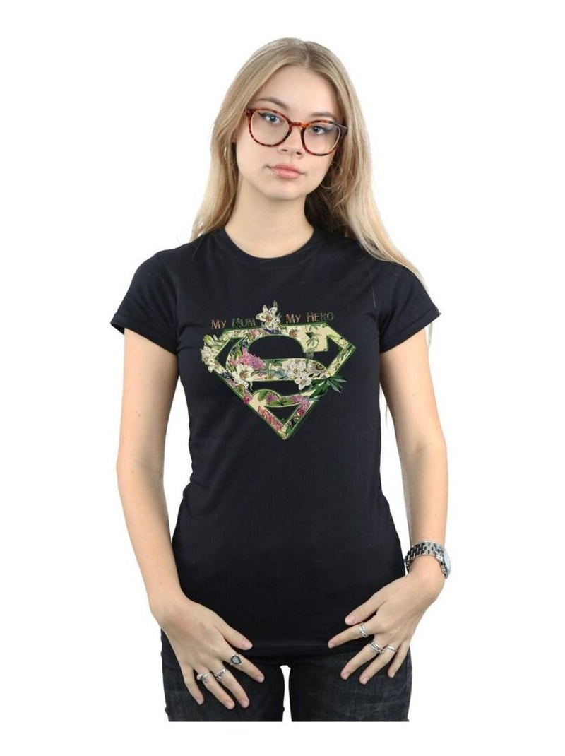 DC Comics - T-shirt MY MUM MY HERO Noir - Kiabi