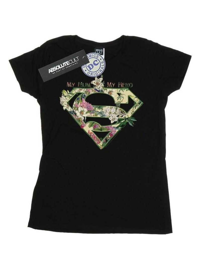 DC Comics - T-shirt MY MUM MY HERO Noir - Kiabi