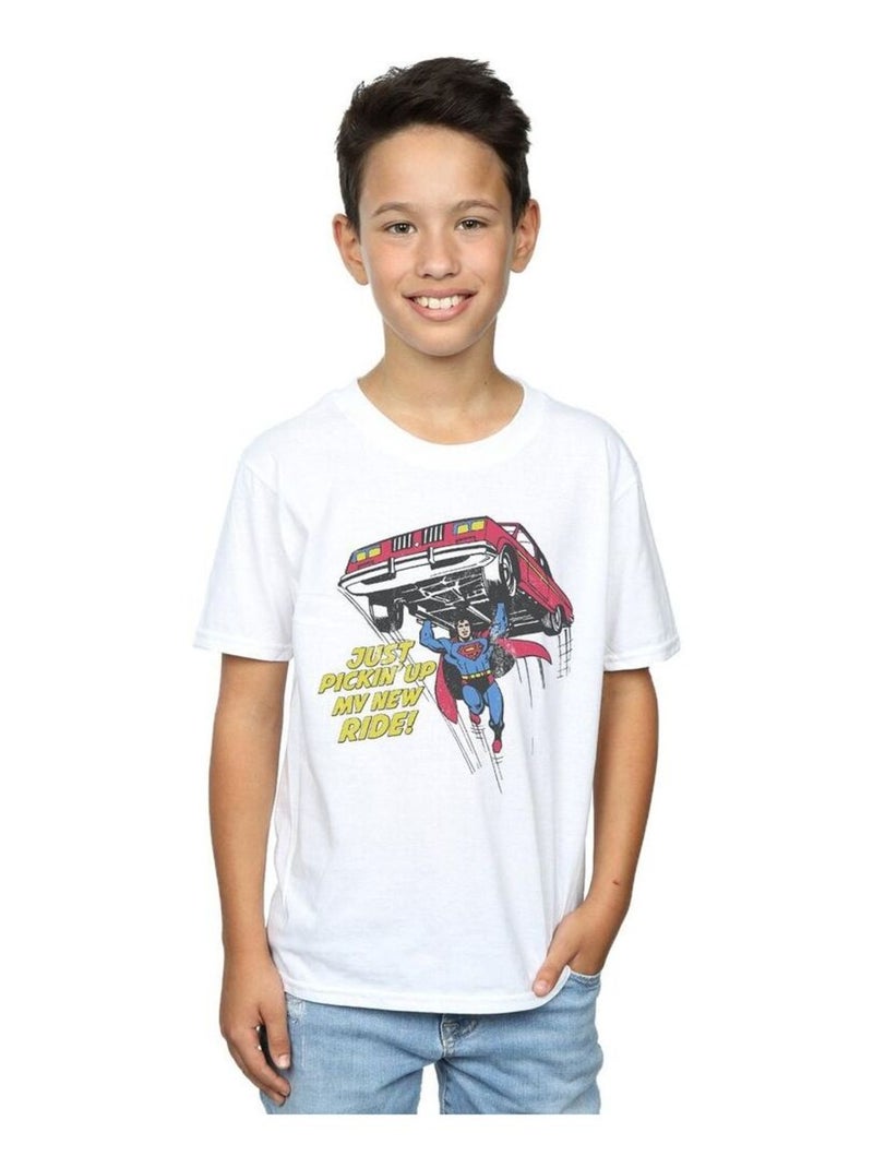 DC Comics - T-shirt NEW RIDE Blanc - Kiabi